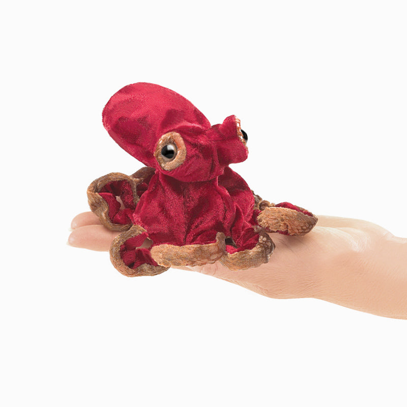 Mini Red Octopus Puppets