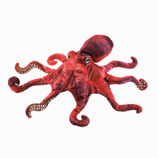 Red Octopus Puppet