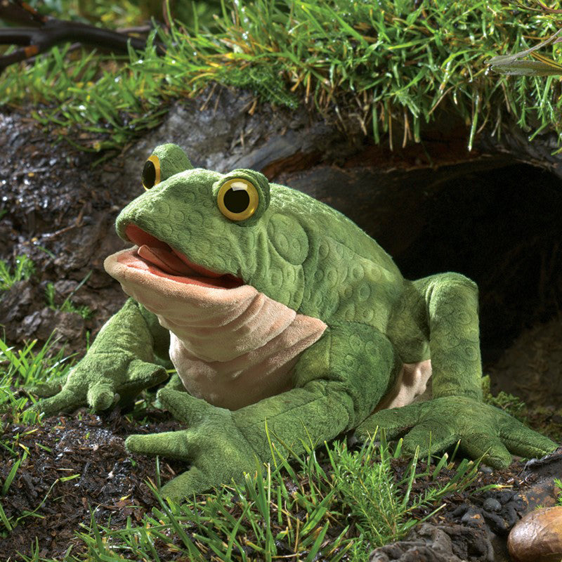 Green Toad Puppet