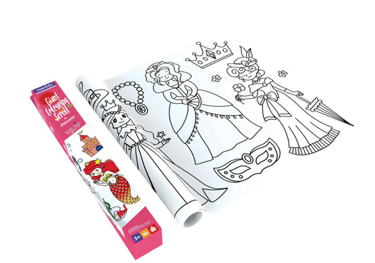 mierEdu - Giant Colouring Scroll - Princess