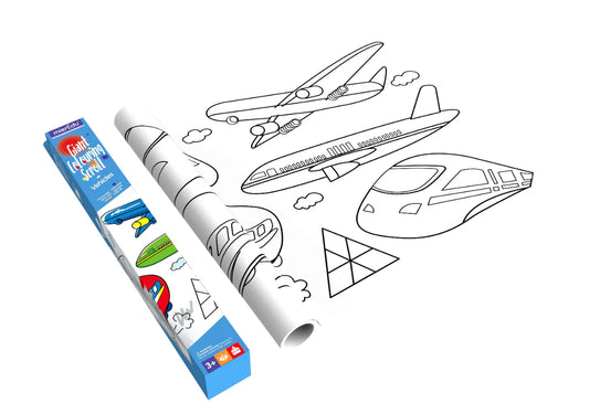 mierEdu - Giant Colouring Scroll - Vehicles